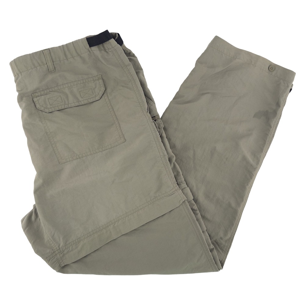 Vintage Royal Robbins Mens Large Convertible Hiking Pants Olive Green Gorpcore